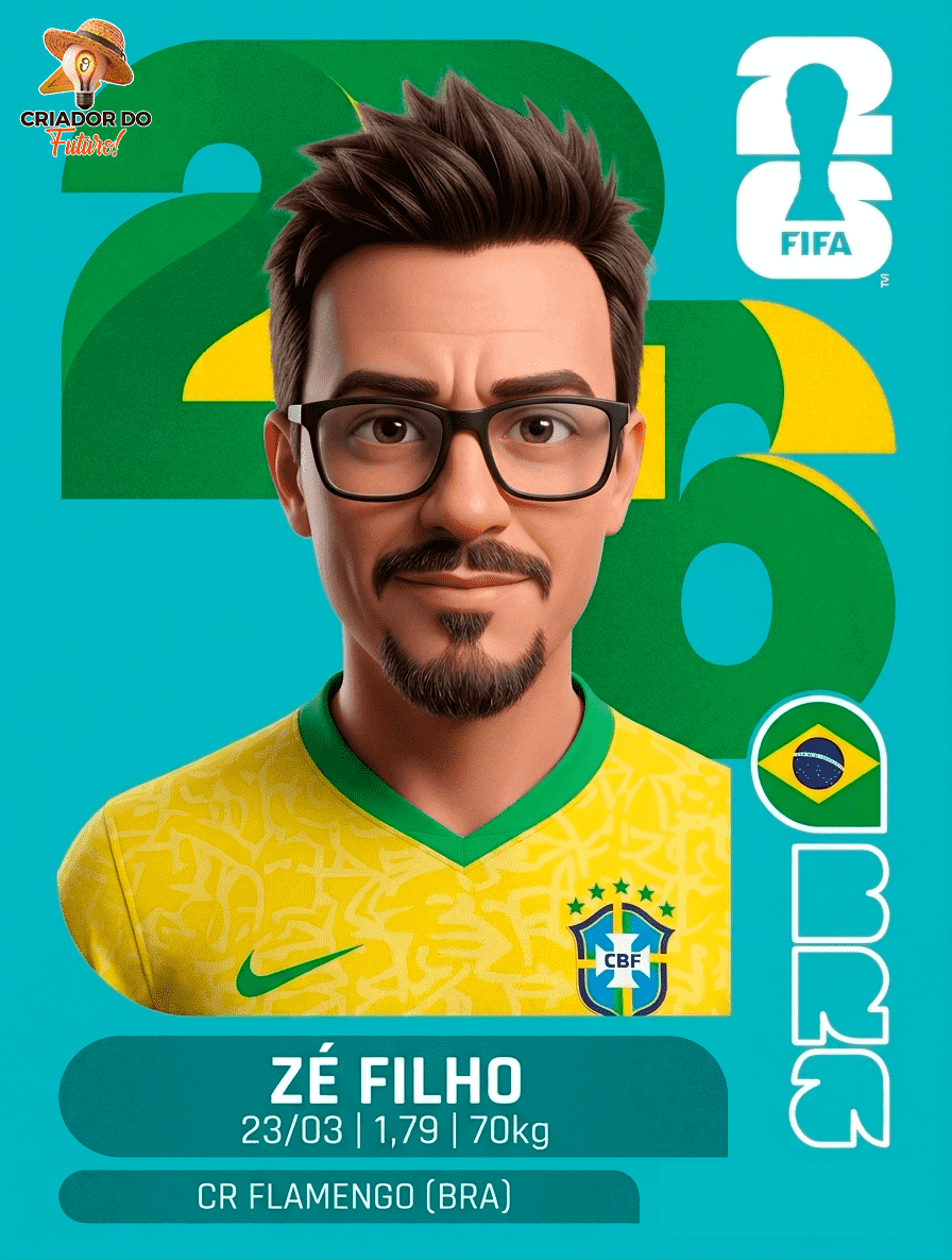 Aprenda a criar sua figurinha da Copa personalizada em 3D