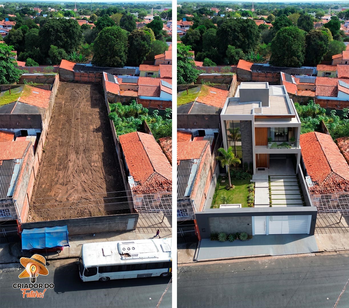 Como criar a imagem de uma casa e animar sua construção com IA